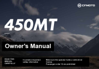CFMoto 450MT - Owners manual-